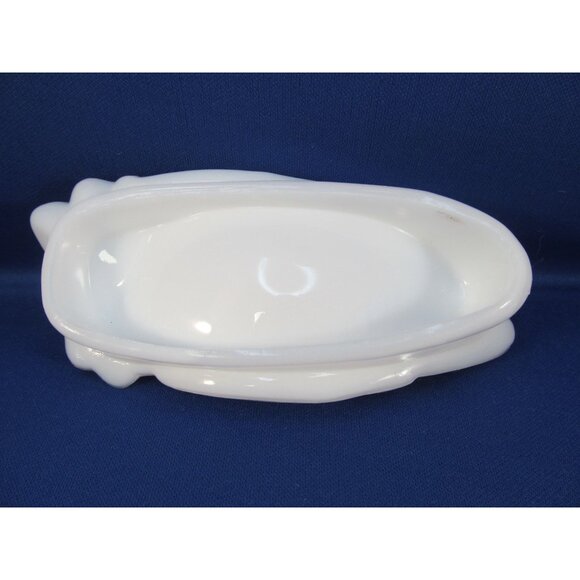 Vintage Milk Glass Hand Trinket Dish - Picture 5 of 8